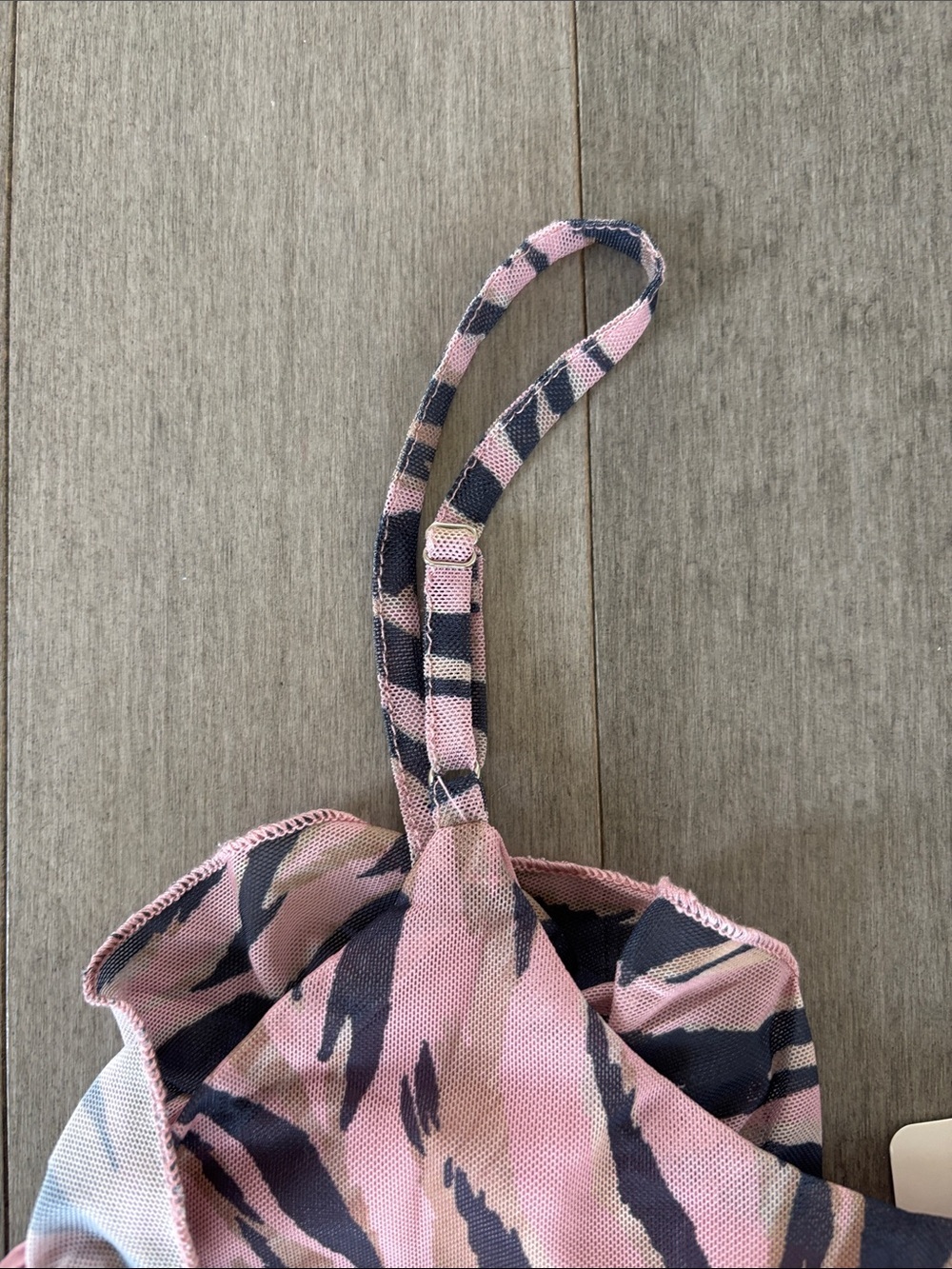 Sleeveless Pink Animal-Print Mini Dress - Picture 8 of 9